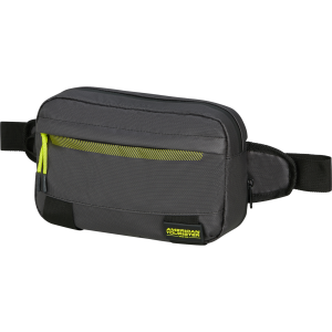 American Tourister Чанта за през кръст Urban Track водоустойчива Черен/Лайм
