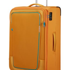 American Tourister Pulsonic Спинер на 4 колела 81 см с разширение жълт цвят