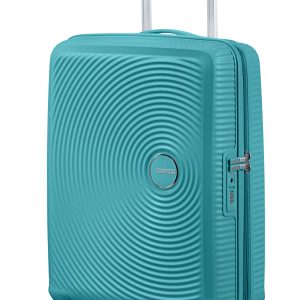 American Tourister Soundbox спинер на 4 колела 55cm с разширение Тюркоазен Тоник