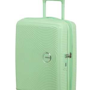 American Tourister Soundbox спинер на 4 колела 55cm с разширение Зелено Пастел