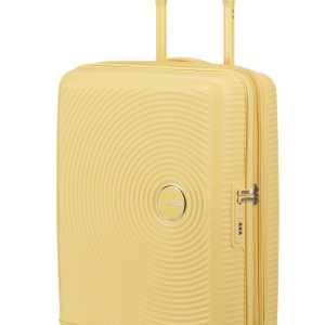 American Tourister Soundbox спинер на 4 колела 55cm с разширение Жълто Пастел