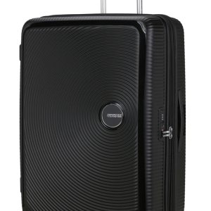 American Tourister Soundbox спинер на 4 колела 80cm с разширение в черен цвят