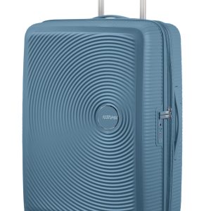 American Tourister Soundbox спинер на 4 колела 67cm с разширение Stone Blue