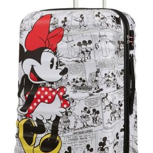 American Tourister Спинер на 4 колела 67 см. Wavebreaker MINNIE COMICS WHITE