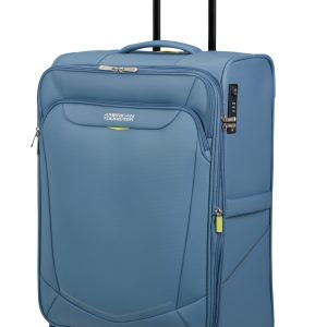 American Tourister SummerRide Спинер на 4 колела 69 см водоустойчив с разширение Синя Корона