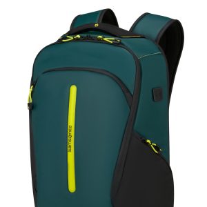 Ecodiver Раница, размер M с USB Тъмно Синьо-Зелено/Лайм
