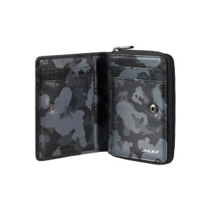 Pro-Dlx 6 SLG Мъжки портфейл с 2 отделения с цип и RFID черен цвят
