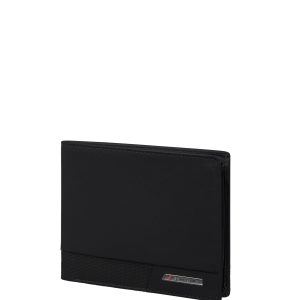 Pro-Dlx 6 SLG Мъжки портфейл с 4 отделения за карти и монети RFID черен цвят