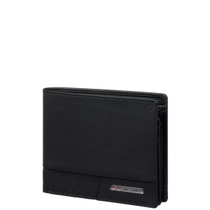 Pro-Dlx 6 SLG Мъжки портфейл с 6 отделения за карти и монети RFID черен цвят