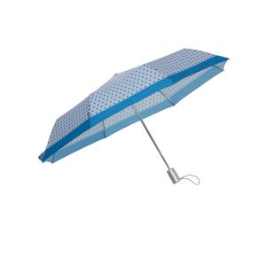 Тройно сгъваем автоматичен чадър Alu Drop S TM Сини Точки