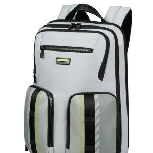 Urban-Eye Раница за 15.6" лаптоп с два джоба Сив/Металик Пъпеш