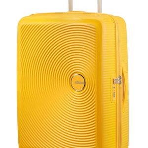 American Tourister куфар Soundbox 67 см - златно жълто