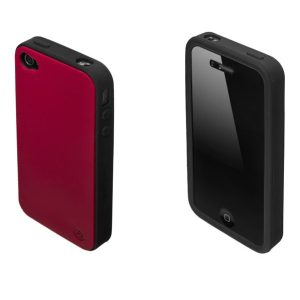 Калъф за телефон iPhone, серия iLuminor в цвят бургунди