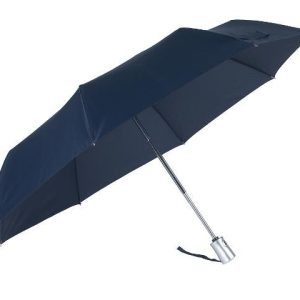 Тройно сгъваем тъмно син автоматичен чадър Rain Pro