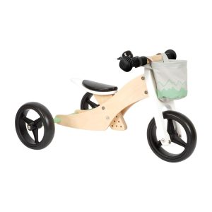 Small Foot Велосипед-триколка, 4 в 1, дървен, 64 х 42 х 37 cm
