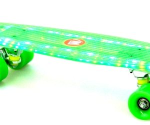 Скейтборд мини, пениборд (56 см)  с LED светлини на дъската